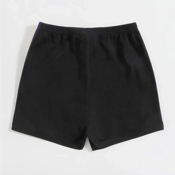 High wasted rainbow stripe shorts Size Small - Picture 3 of 5